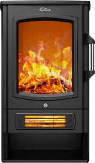 De Tronitechnik TT-5199 elektrische sfeerhaard zwart in één oogopslag