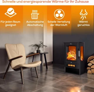 Tronitechnik TT-5199 elektrische sfeerhaard zwart