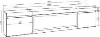 TV-meubel Laag Dressoir XXL