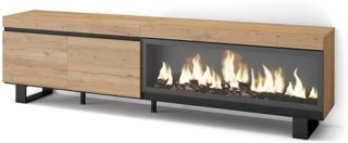 De TV-Meubel Lowboard met Elektrische Haard in één oogopslag