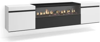 De TV-meubel XXL met elektrische haard voor 80" TV in één oogopslag