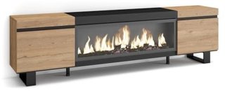 De TV-meubel XXL met elektrische haard in één oogopslag
