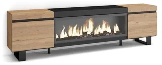 TV-meubel XXL met elektrische haard