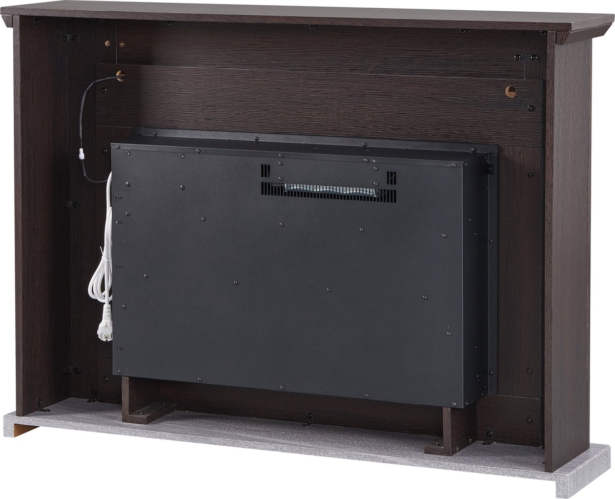 Typhon Elektrische Sfeerhaard Donkerbruin 121x25x88.3 cm