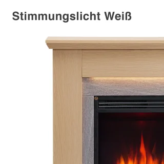 Typhon Elektrische Sfeerhaard Lichtbruin 25x121x88,3 cm