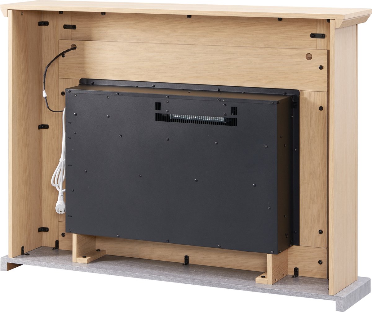 Typhon Elektrische Sfeerhaard Lichtbruin 25x121x88,3 cm