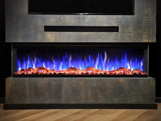 Valerio Fire PLATINA 3-zijdige haard 165cm