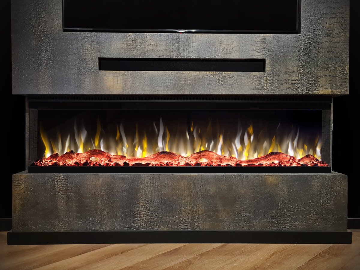 Valerio Fire Platina 72" 3-zijdige haard