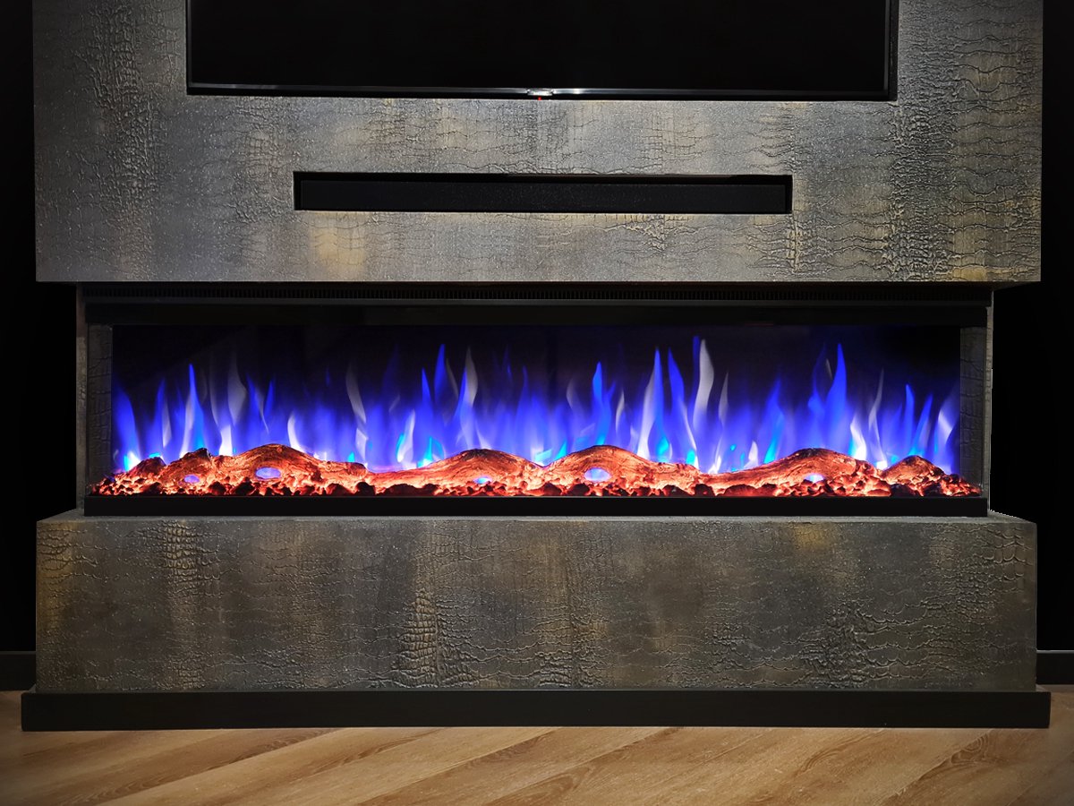 Valerio Fire Platina 72" 3-zijdige haard
