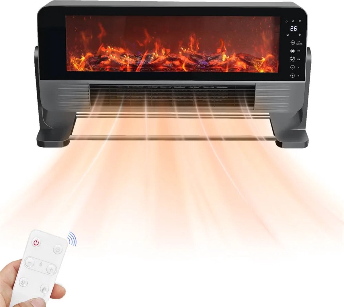 Verwarming Open Haard Scherm met Afstandsbediening