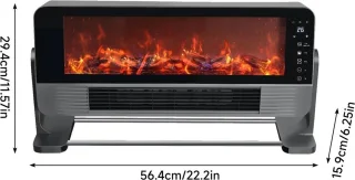 Verwarming Open Haard Scherm met Afstandsbediening