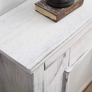 Vintage houtlook sierhaard meubel