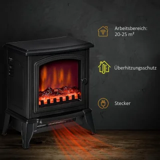 Vrijstaande elektrische haard