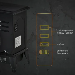 Vrijstaande elektrische haard