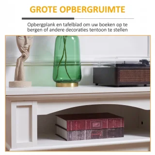 Wat vinden we goed aan de Vrijstaande elektrische haard wit 80x32x80 cm