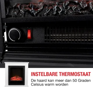 Vrijstaande Elektrische Haard - Wit