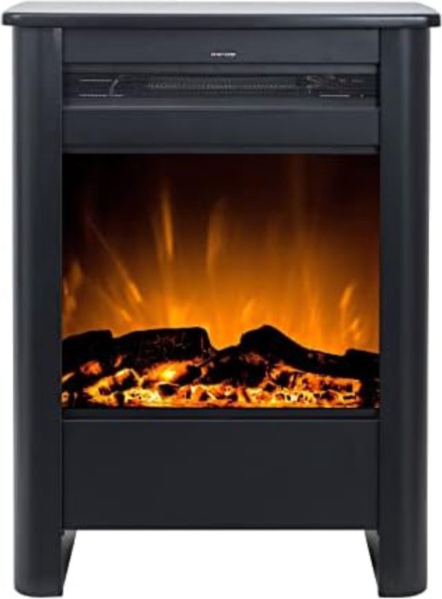 Vuurruimte elektrische sfeerhaard 46 cm zwart 1500W