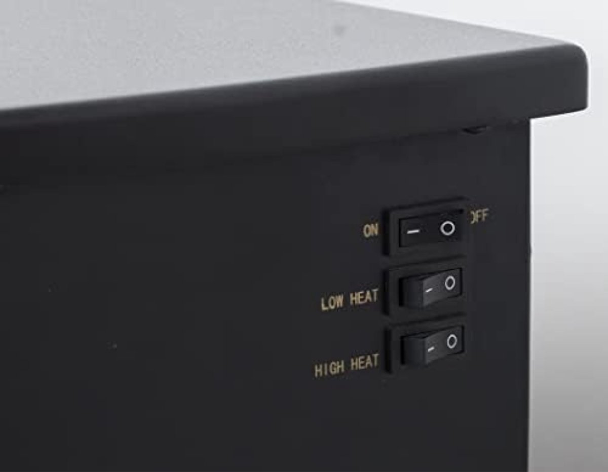 Vuurruimte elektrische sfeerhaard 46 cm zwart 1500W