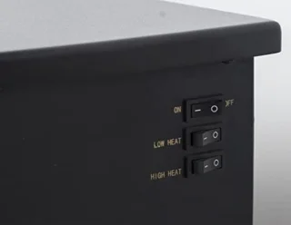 Vuurruimte elektrische sfeerhaard 46 cm zwart 1500W