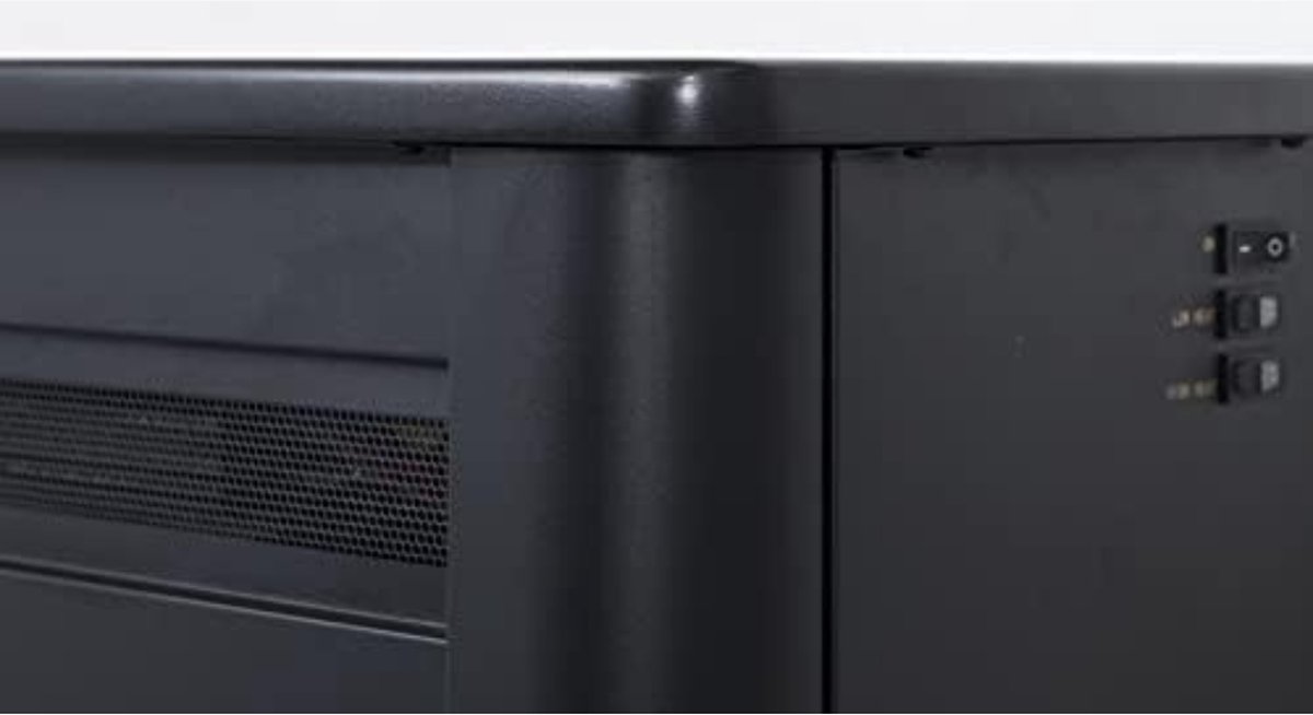 Vuurruimte elektrische sfeerhaard 46 cm zwart 1500W