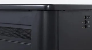 Vuurruimte elektrische sfeerhaard 46 cm zwart 1500W