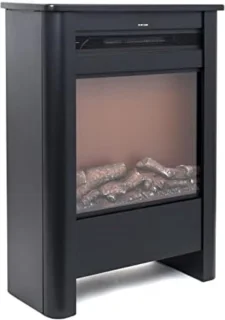 Vuurruimte elektrische sfeerhaard 46 cm zwart 1500W