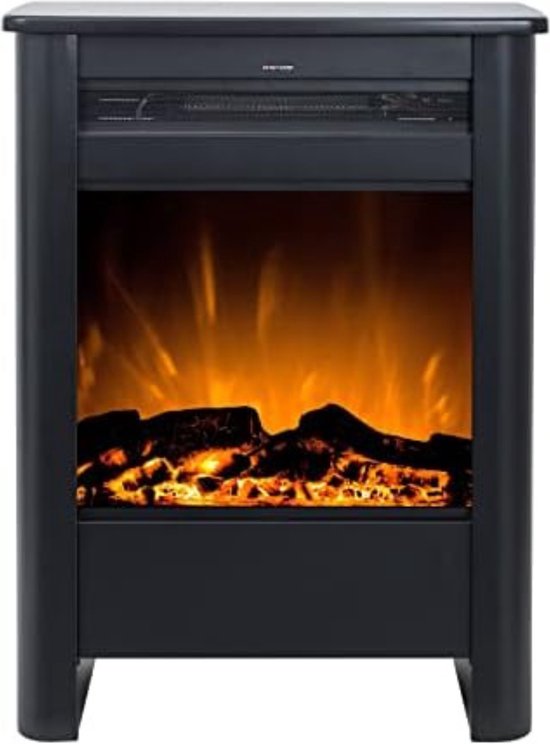 Vuurruimte elektrische sfeerhaard 46 cm zwart 1500W