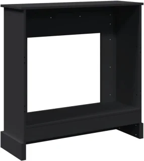 Wandhaard omranding Zwart MDF 90x30x90 cm