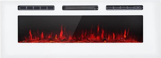 White-label® Elektrische Tafelhaard 127x13x47cm Wit