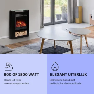 White-label Elektrische Tafelhaard 60x20x80 cm Zwart
