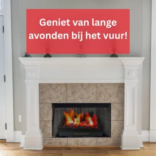 White-Label® Elektrische Tafelhaard Zwart