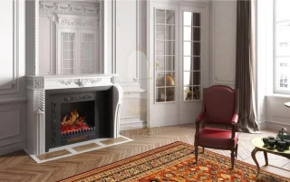 White-Label® Elektrische Tafelhaard Zwart