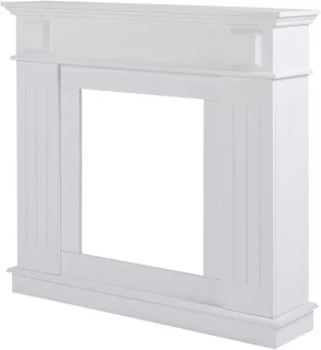 Witte Houten Schoorsteenmantel
