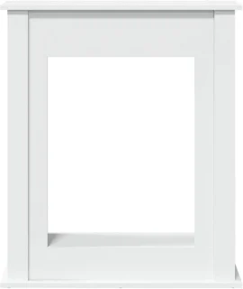 Witte schouwombouw 75 x 20 x 87,5 cm