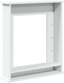 Witte schouwombouw 75 x 20 x 87,5 cm