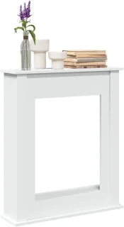 Witte schouwombouw 75 x 20 x 87,5 cm