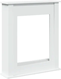 Witte schouwombouw 75 x 20 x 87,5 cm