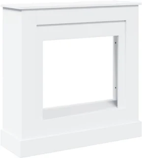 Witte schouwombouw 90x30x90 cm