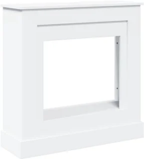 Witte schouwombouw voor elektrische haard 90x30x90 cm