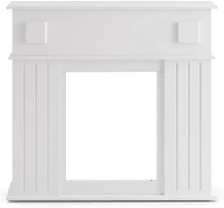 Witte schouwombouw voor haarden