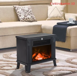 WUVRIE elektrische sfeerhaard 34x17x31 cm, zwart