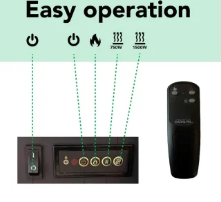Xaralyn Adra EFL-MDW elektrische open haard wit