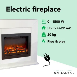 Xaralyn Adra EFL-MDW elektrische open haard wit