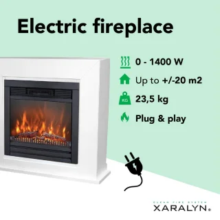 Xaralyn Adra ELU-MDW elektrische open haard wit
