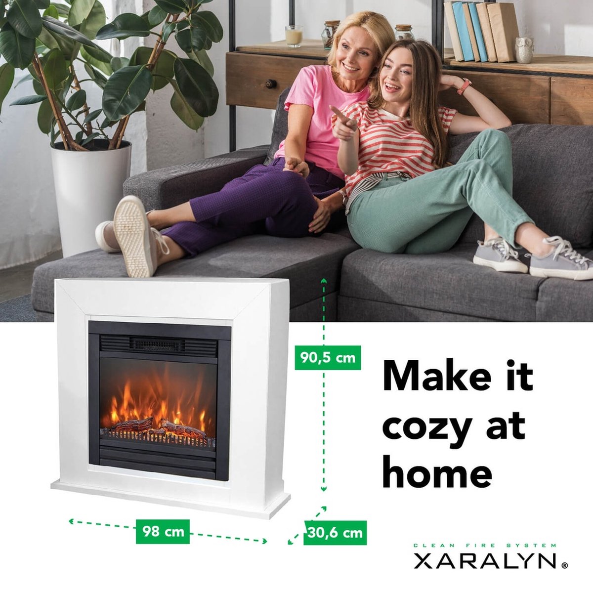 Xaralyn Adra ELU-MDW elektrische open haard wit