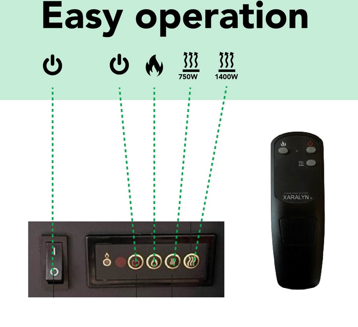 Xaralyn Adra ELU-MDW elektrische open haard wit