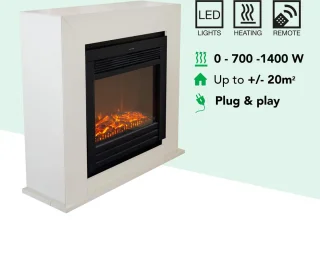Xaralyn Adra ELU-MDW elektrische open haard wit