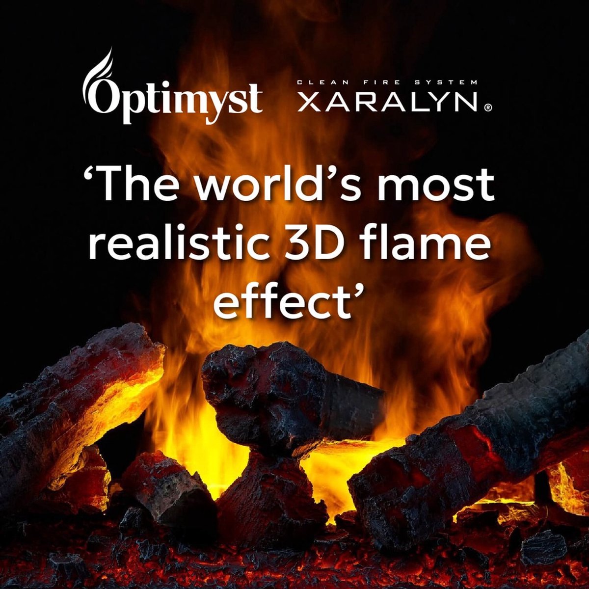 Xaralyn Ambiance ECB elektrische haard Opti-Myst Cassette 600 zwart