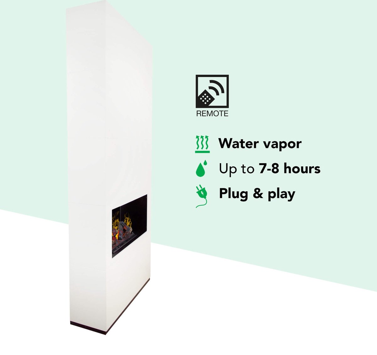 Xaralyn Ambiance ECW elektrische haard wit Opti-Myst 600