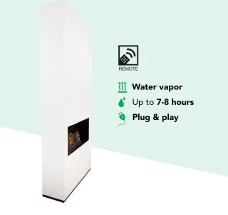 Xaralyn Ambiance ECW elektrische haard wit Opti-Myst 600